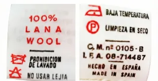 Abrigo Italiano 60% Lana - Blanco Roto Talla M/40