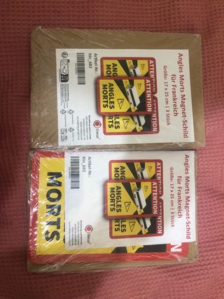 Carteles Señalización Ángulos Muertos (3 uds)