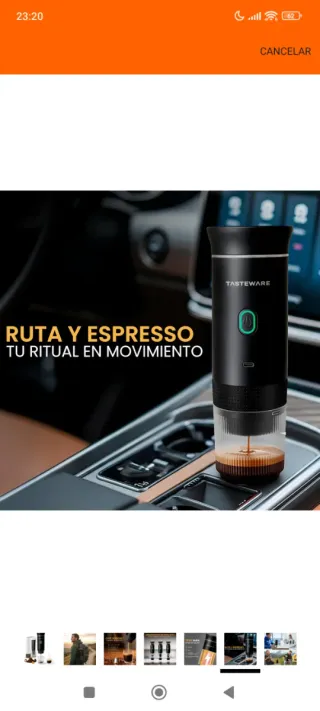 Cafetera Cápsulas Portátil TASTEWARE
