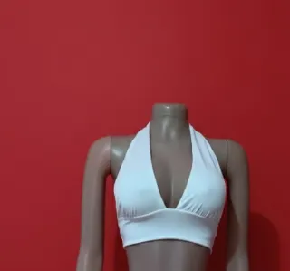 Blusa blanca halter