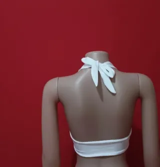Blusa blanca halter