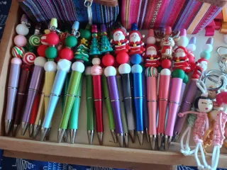 Bolígrafos Navideños Decorados