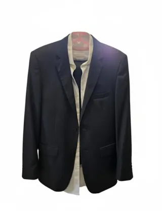 Traje Massimo Dutti Negro y Blanco