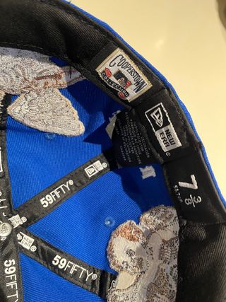 Gorra LA Talla 7 3/8 Azul Calaveras