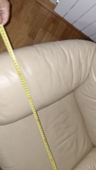 Juego de sillones de piel articulad