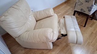 Juego de sillones de piel articulad