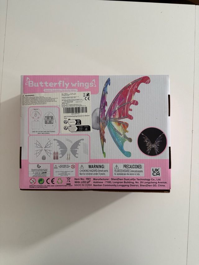Ali di farfalla LED per bambini