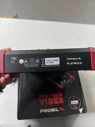 Mesa de mezclas PROEL PLAYMIX 6