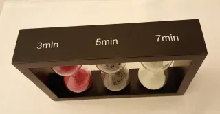 Reloj de arena 3, 5 y 7 minutos