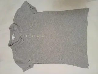 Polo Lacoste Mujer Gris