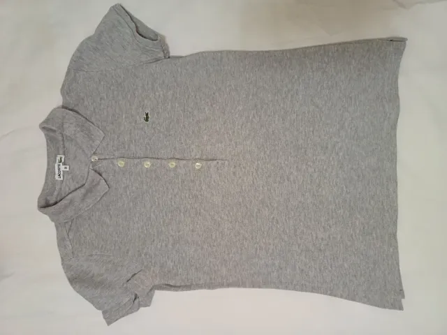 Polo Lacoste Mujer Gris