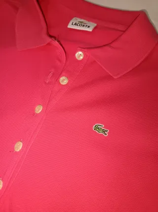 Polo Lacoste Mujer Gris