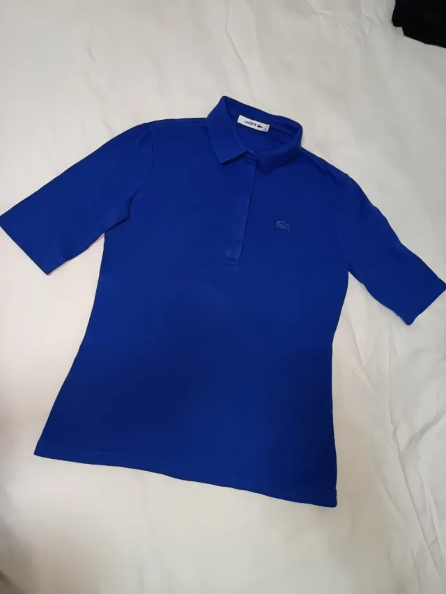 Polo Lacoste Mujer Gris