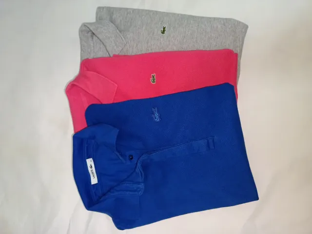 Polo Lacoste Mujer Gris