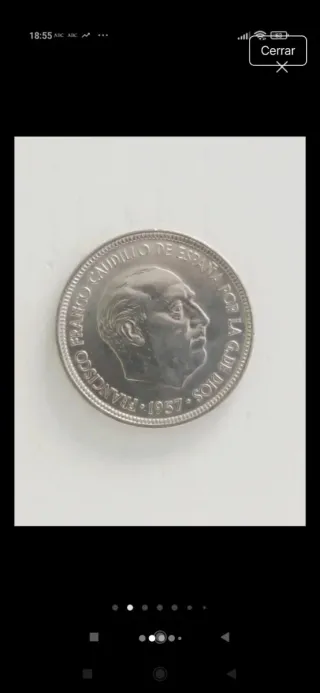 7 Monedas 5 Pta Franco 1958 JCI 1975-1980