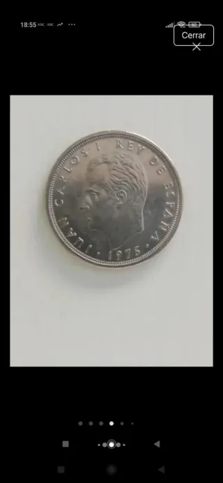 7 Monedas 5 Pta Franco 1958 JCI 1975-1980