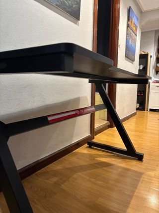 Mesa Gaming Negra Fibra de Carbono