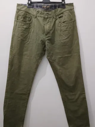 Pantaloni uomo Cotton&Silk verde oliva