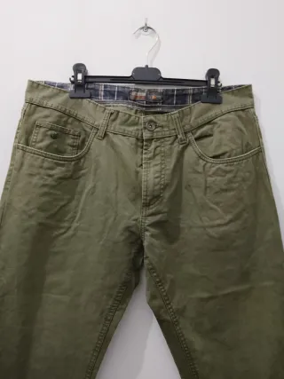 Pantaloni uomo Cotton&Silk verde oliva