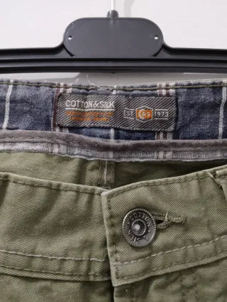 Pantaloni uomo Cotton&Silk verde oliva