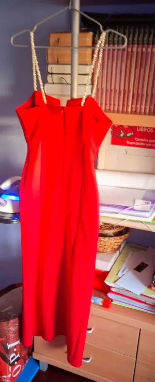 Vestido tubo Zara tirantes perlas