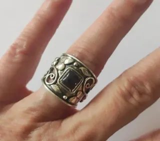 Anillos Plata Ley Circonitas Corazones Cuadrado