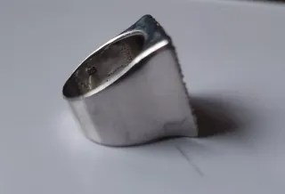 Anillos Plata Ley Circonitas Corazones Cuadrado