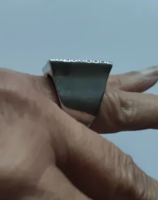 Anillos Plata Ley Circonitas Corazones Cuadrado