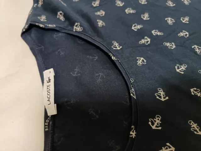 Polo Lacoste Mujer Azul Talla M