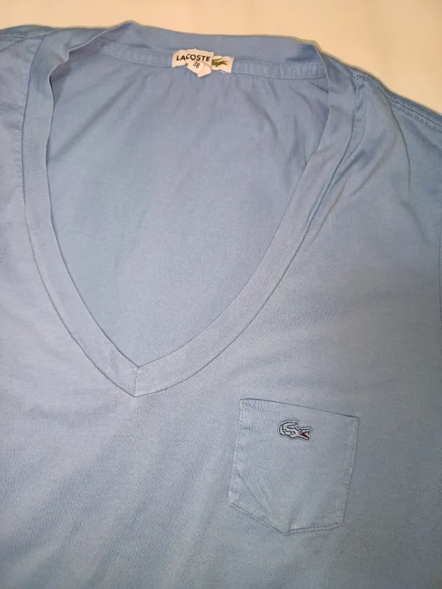 Polo Lacoste Mujer Azul Talla M
