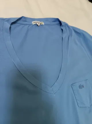 Polo Lacoste Mujer Azul Talla M