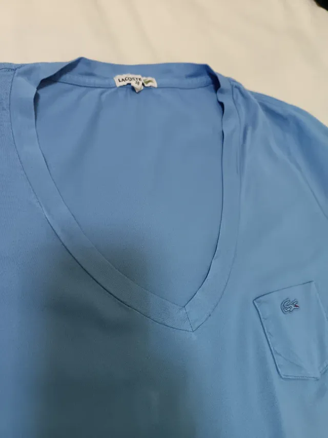 Polo Lacoste Mujer Azul Talla M