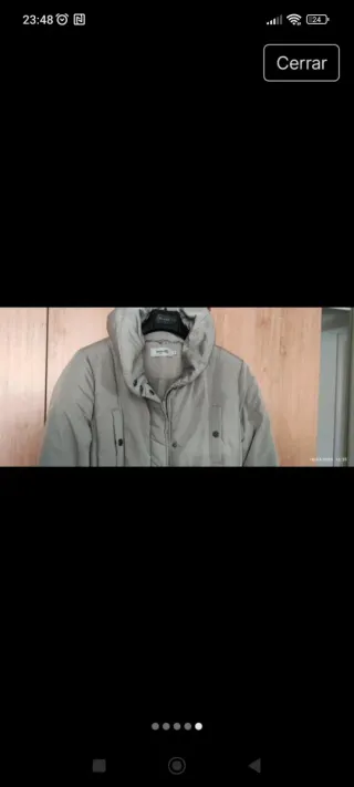 Chaqueta abrigo beige