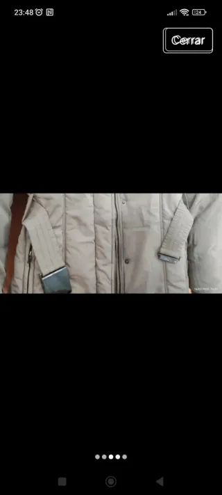 Chaqueta abrigo beige