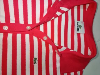 Polo Lacoste Rayas Mujer