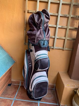 Bolso de Golf Green Lamb Marrón y Rosa