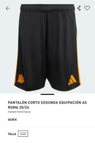Pantalón Corto AS Roma 25/26 Adidas