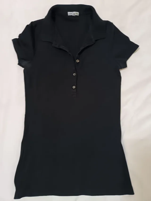 Polo Lacoste Mujer Rayas Negras