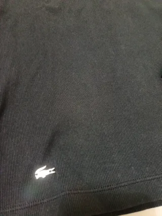 Polo Lacoste Mujer Rayas Negras