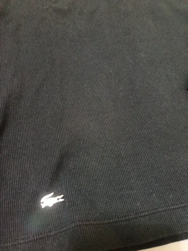 Polo Lacoste Mujer Rayas Negras