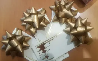 Set Natale: Carta, Fiocchi, Biglietti augurali