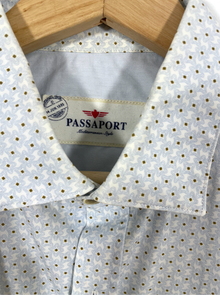 Camisa azul PASSAPORT de manga larga