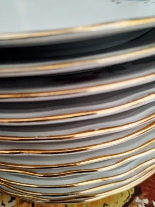 Richard Ginori set 24 piatti piani porcellana