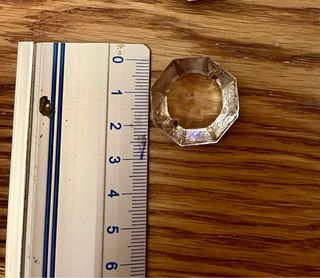 250 Octógonos cristal lámpara antigua