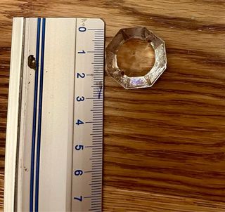 250 Octógonos cristal lámpara antigua