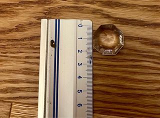 250 Octógonos cristal lámpara antigua