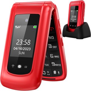 Cellulare Uleway G380D Anziani Tasti Grandi Rosso