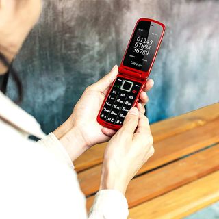 Cellulare Uleway G380D Anziani Tasti Grandi Rosso