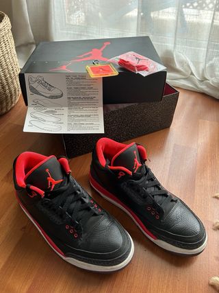 Air Jordan 3 Retro Negro Rojo
