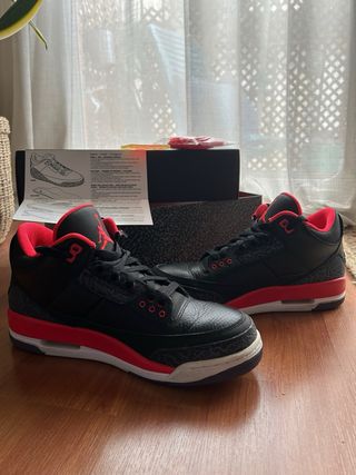 Air Jordan 3 Retro Negro Rojo